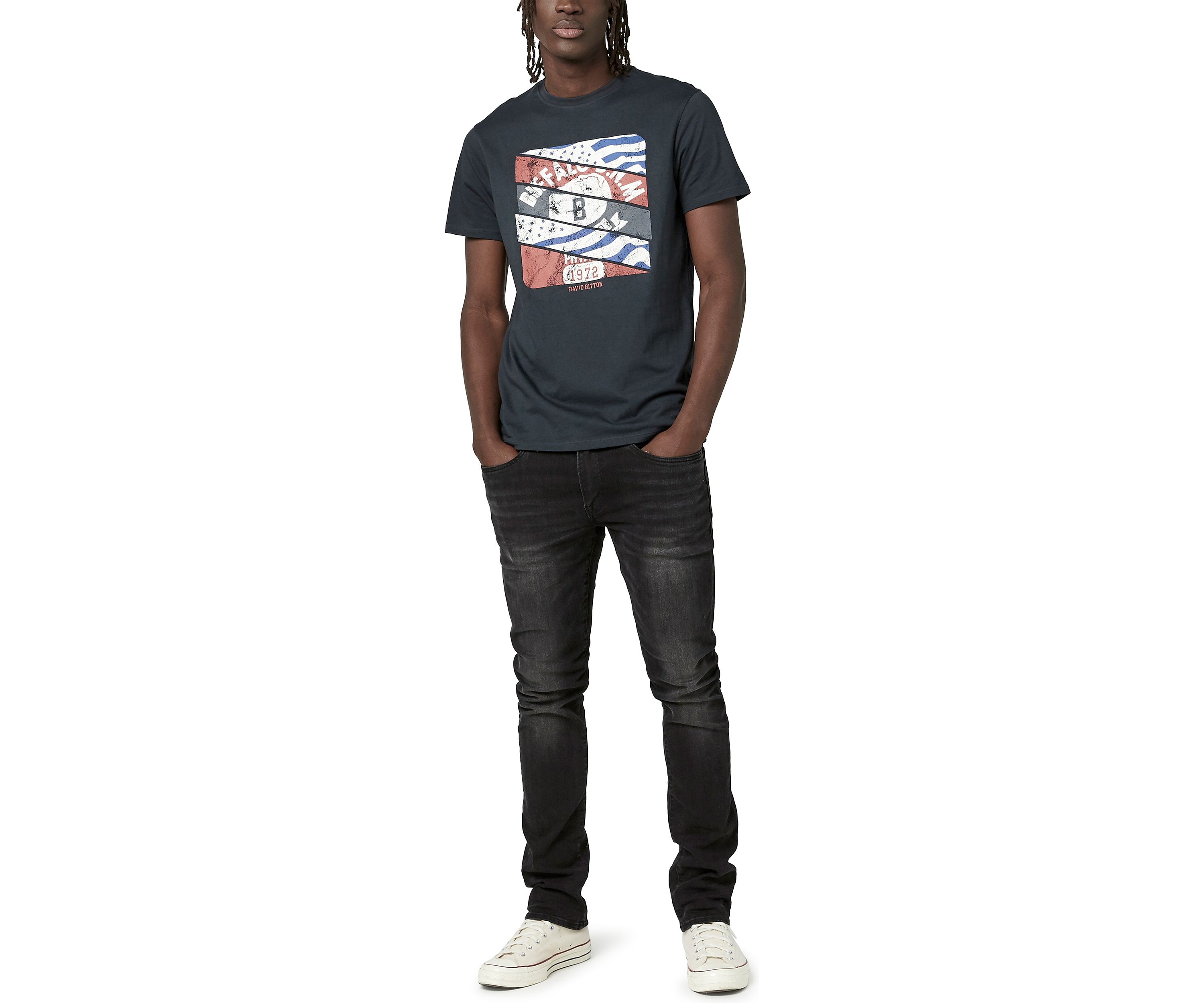 Spliced Logo Tachop Graphic T-Shirt