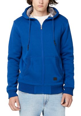 Sherpa Lined Jersey Hoodie