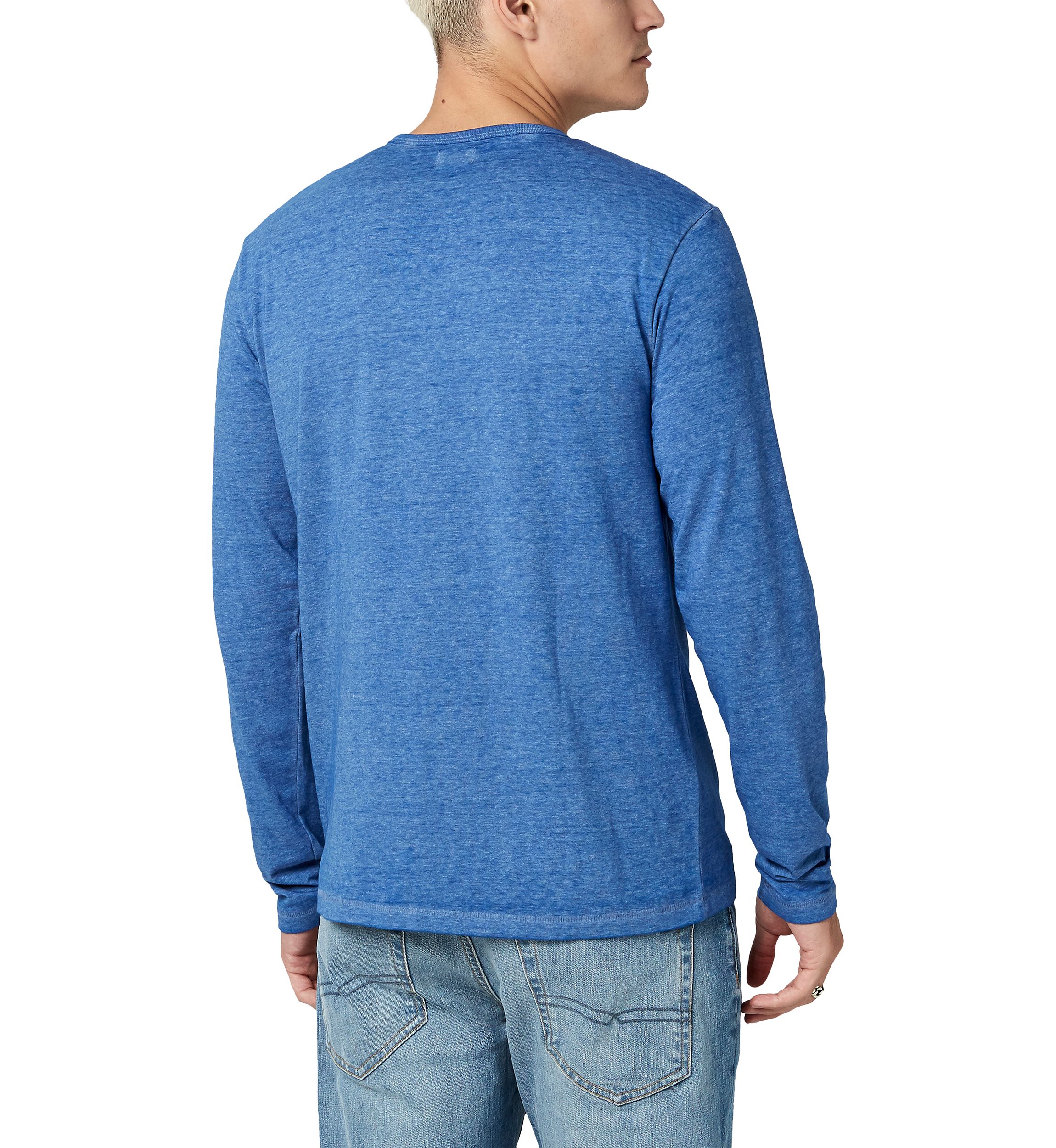 Mens Burnout Jersey Kaduk Henley Shirt