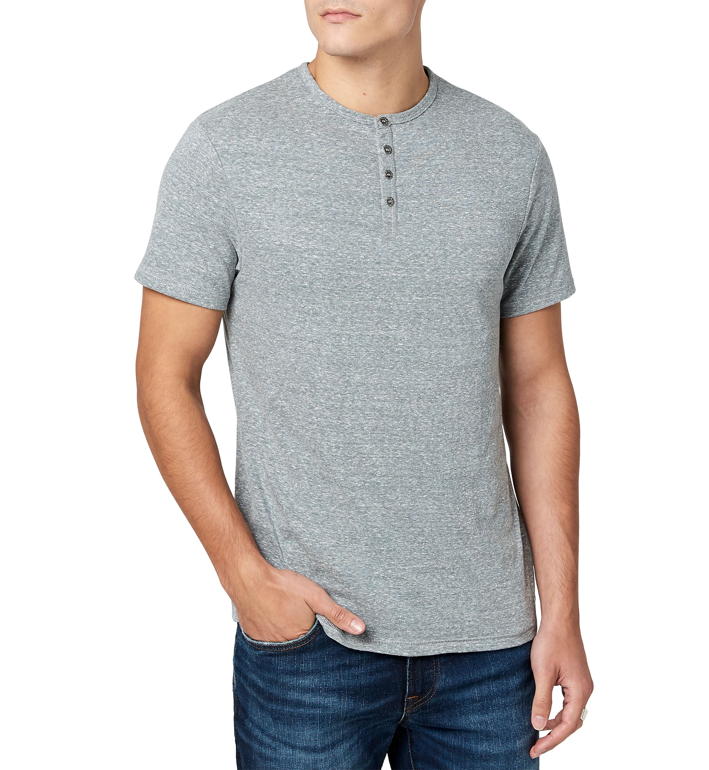 Mens Kamir Short Sleeve Henley Shirt