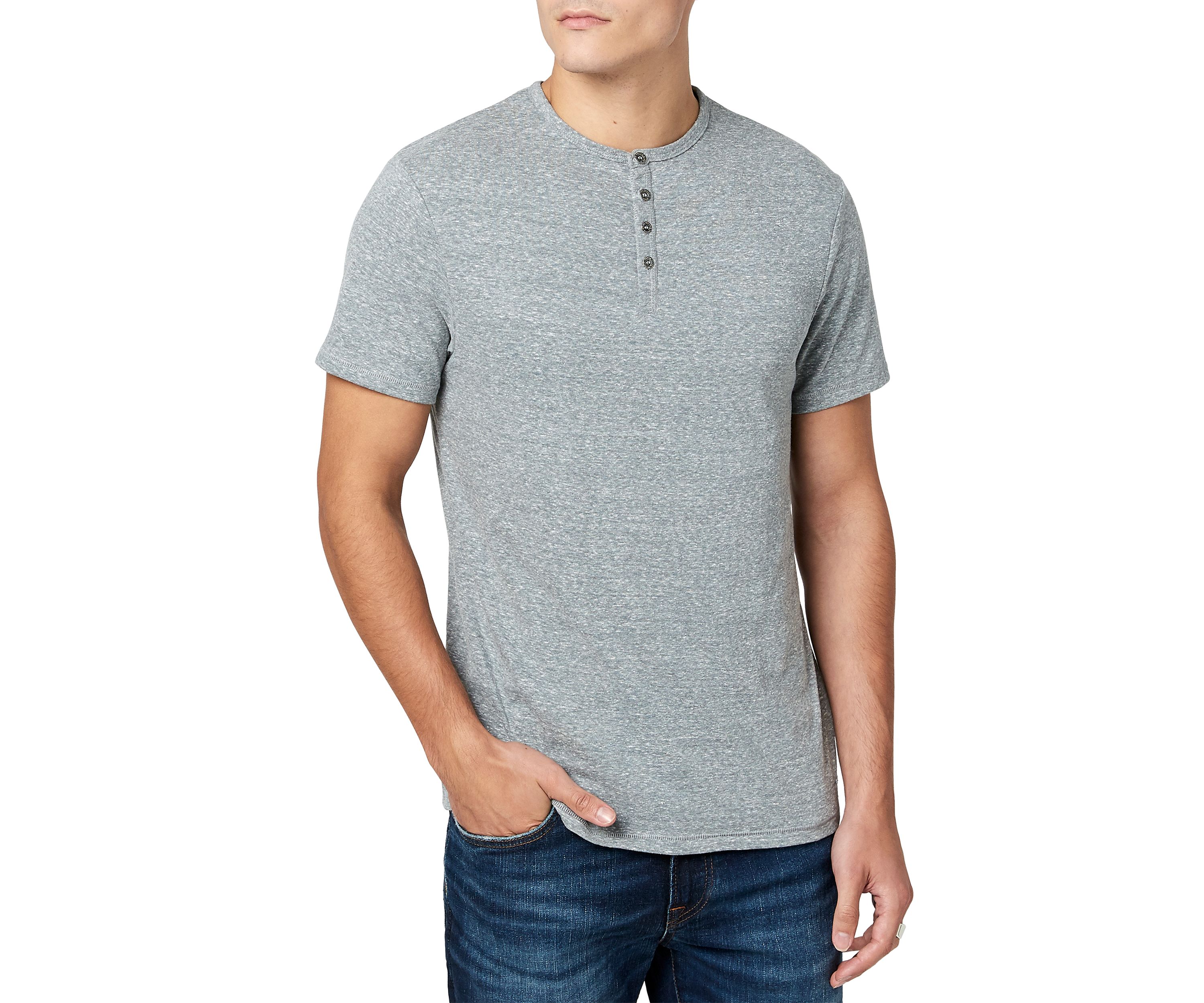 Mens Kamir Short Sleeve Henley Shirt