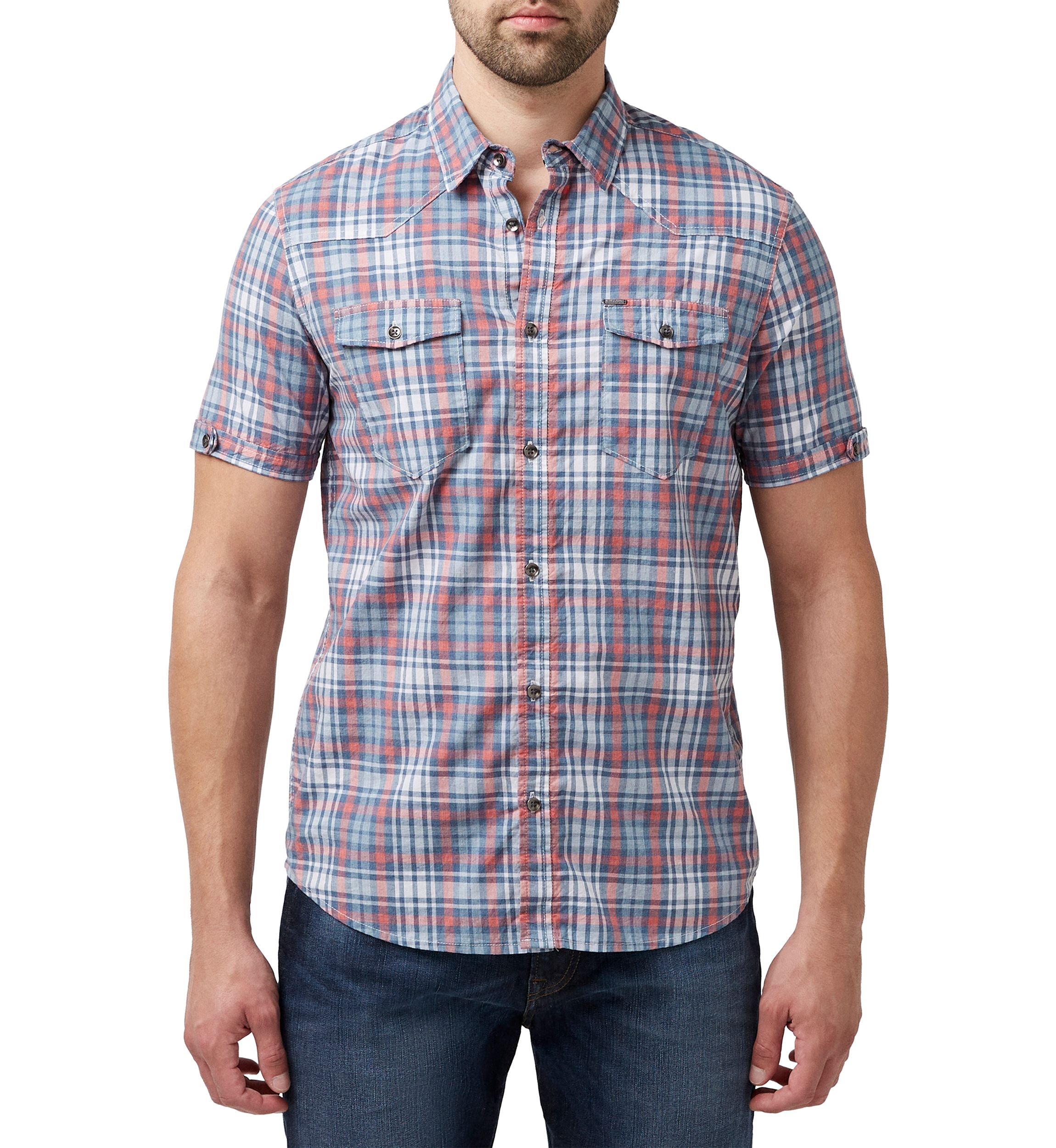 Safe Plaid Button Shirt