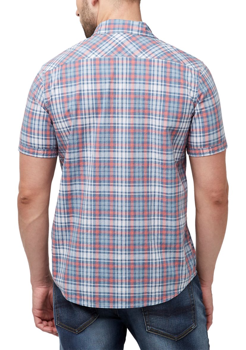 Safe Plaid Button Shirt