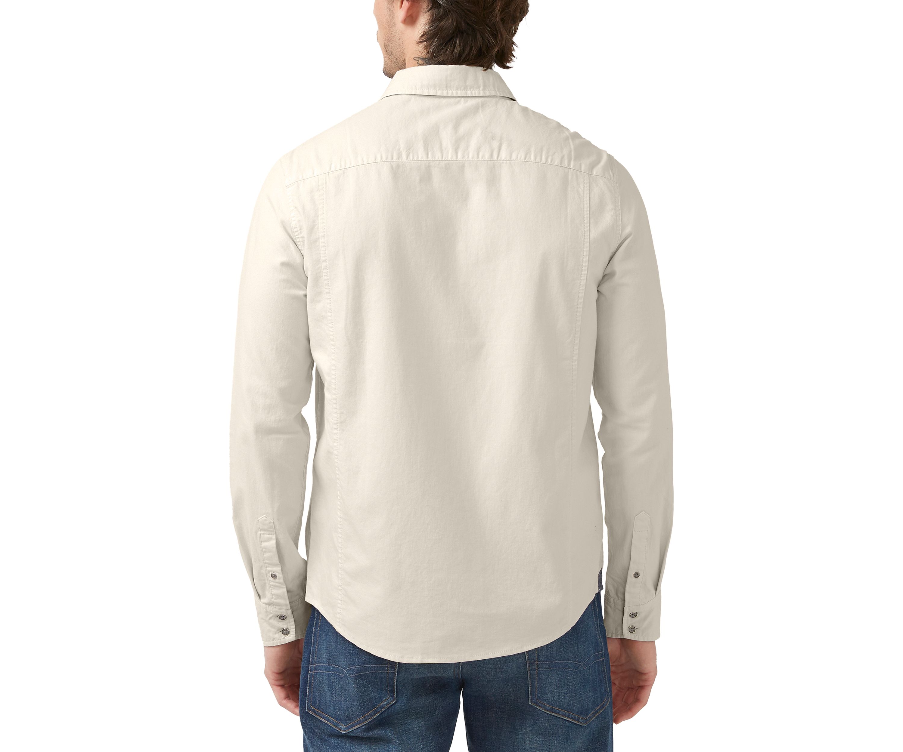 Mens Sagrani Milk Long Sleeve Shirt 