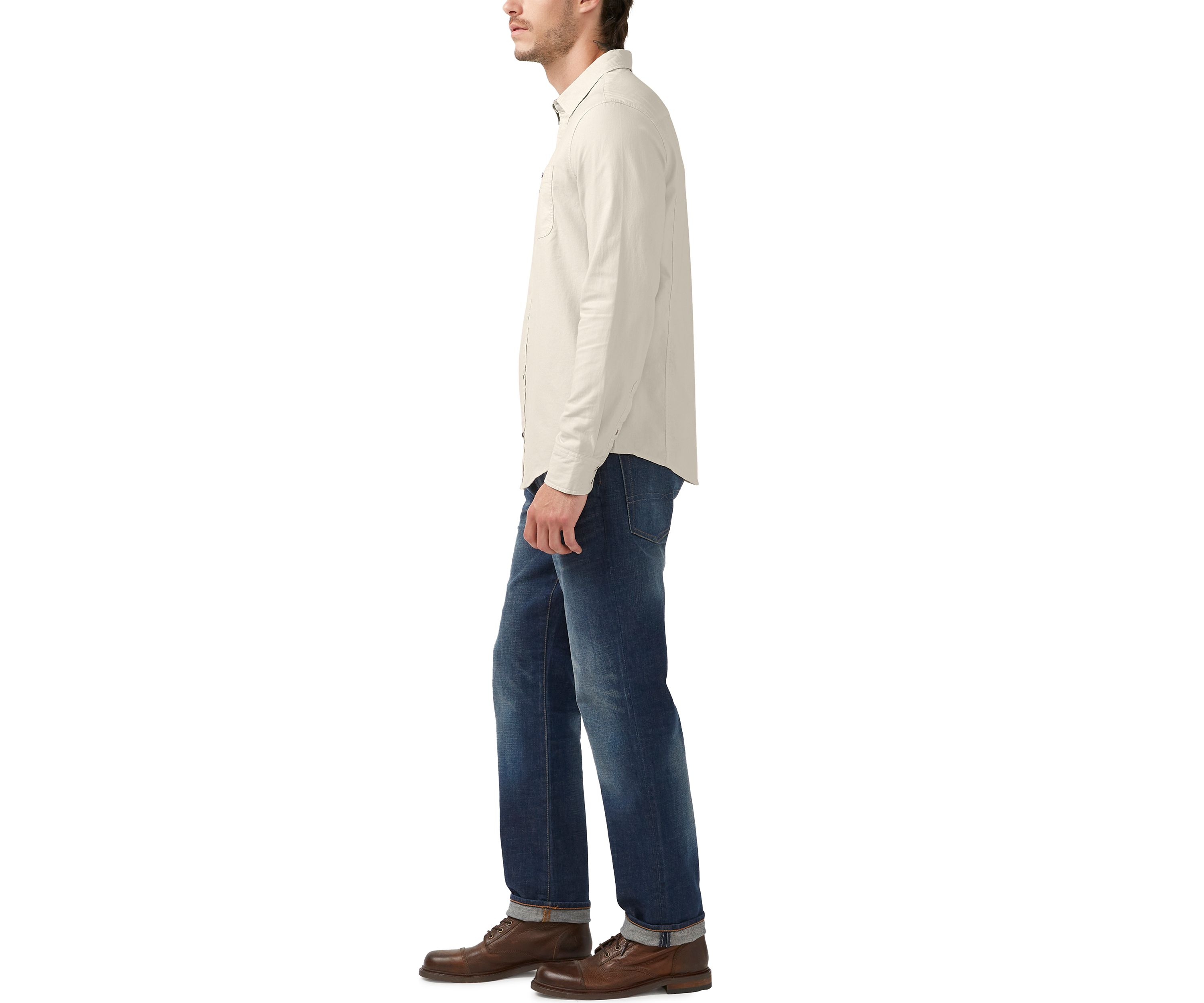 Mens Sagrani Milk Long Sleeve Shirt 