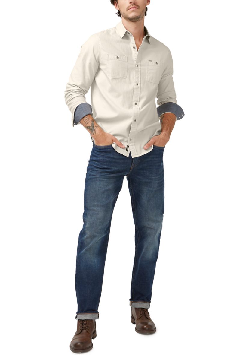 Mens Sagrani Milk Long Sleeve Shirt 