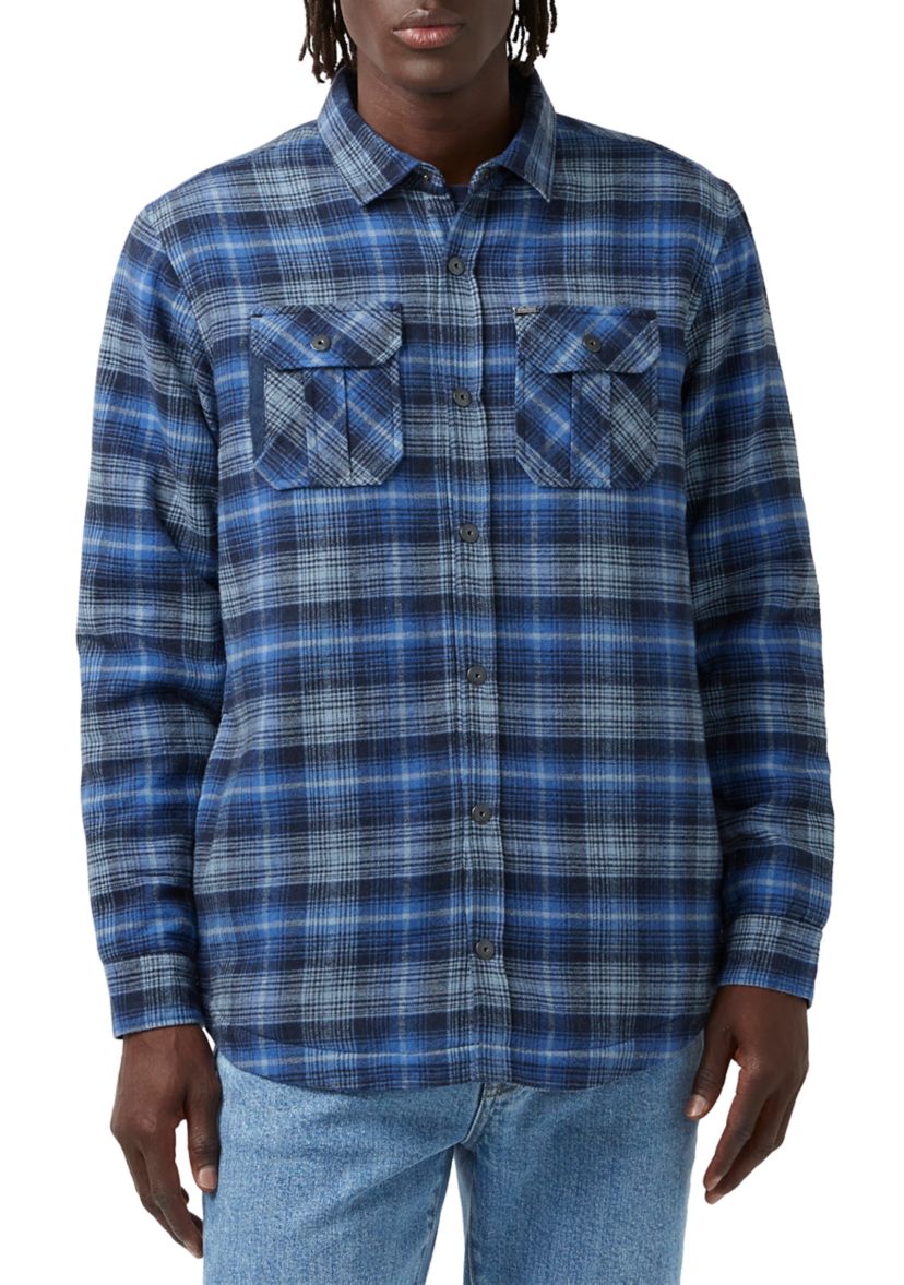 Mens Jaral Blue Shirt Jacket