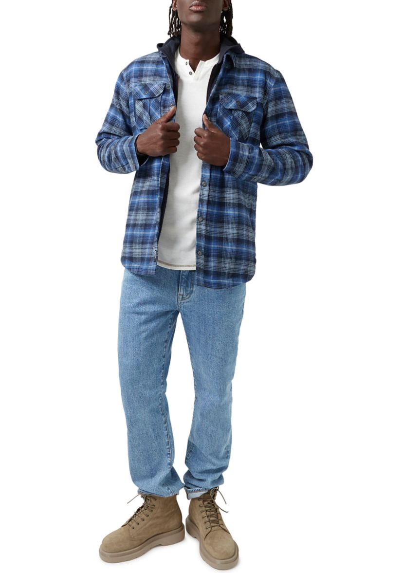 Mens Jaral Blue Shirt Jacket