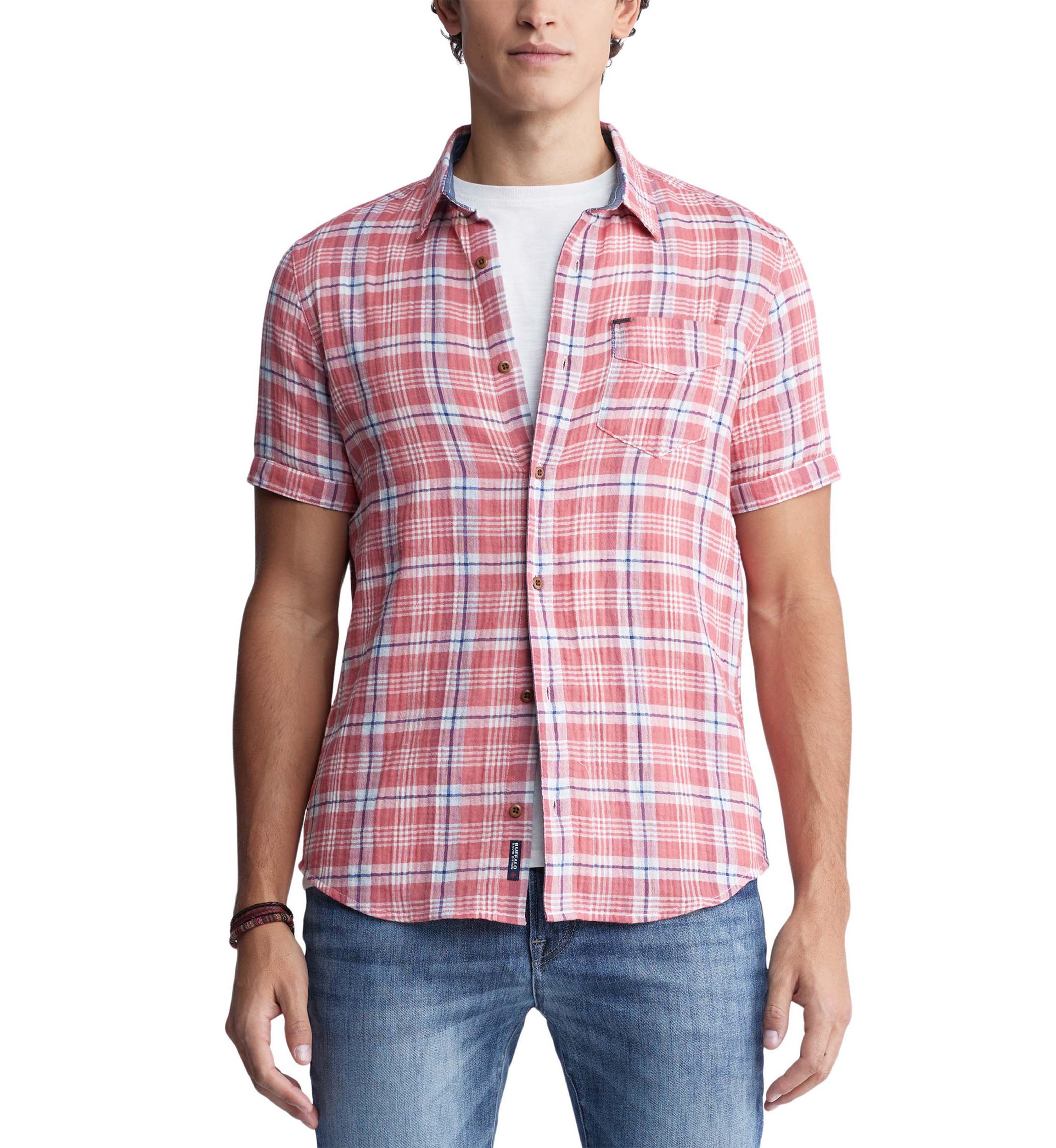 Mens Sirilo Plaid Short Sleeve Shirt