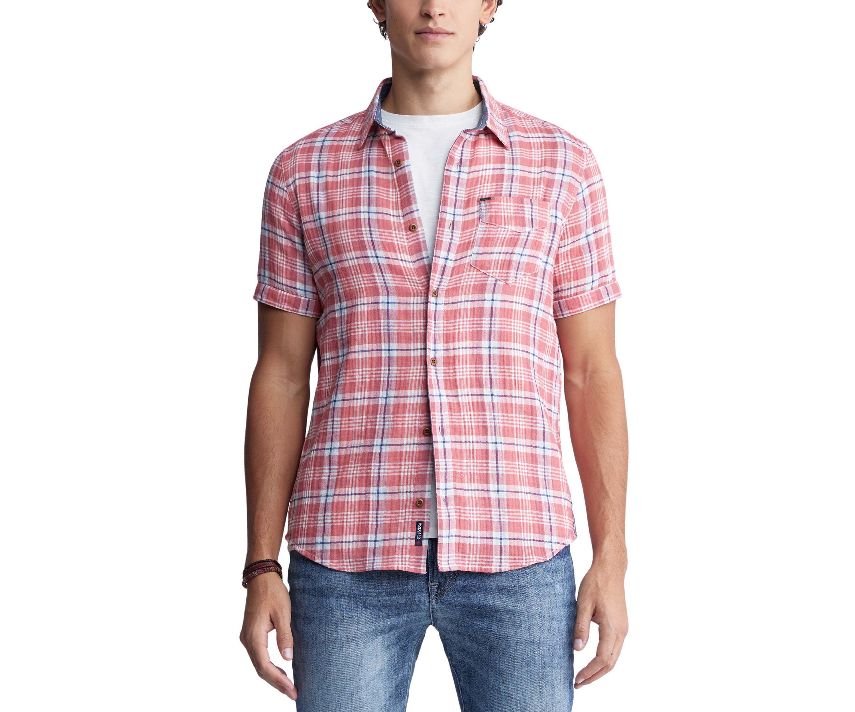 Mens Sirilo Plaid Short Sleeve Shirt