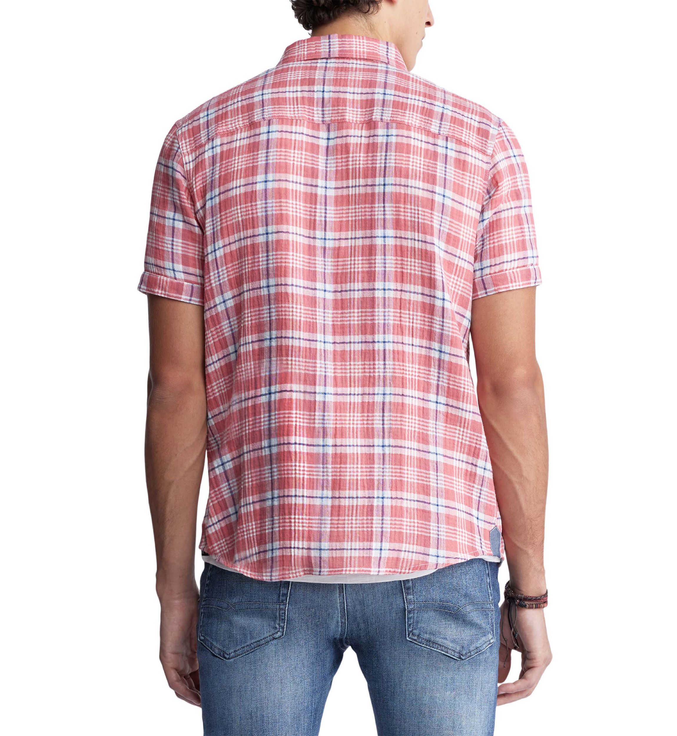 Mens Sirilo Plaid Short Sleeve Shirt