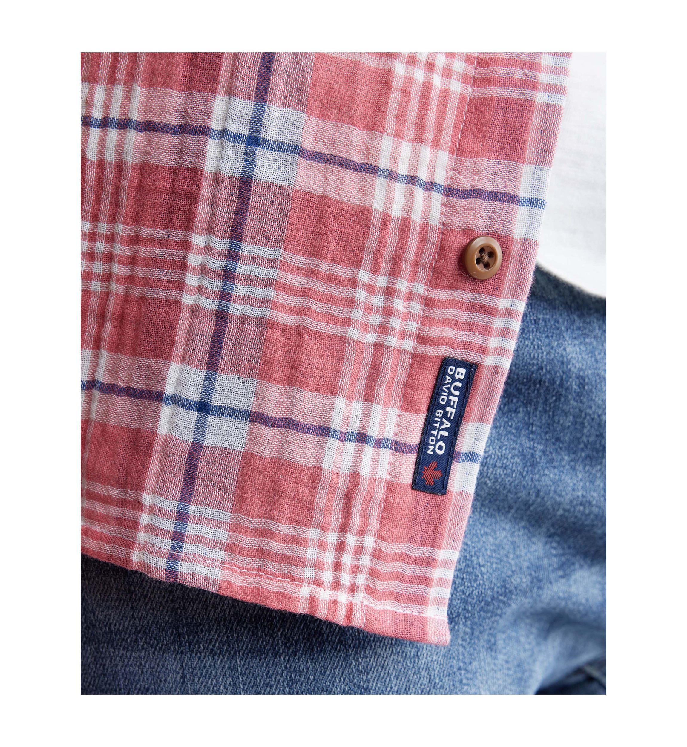 Mens Sirilo Plaid Short Sleeve Shirt