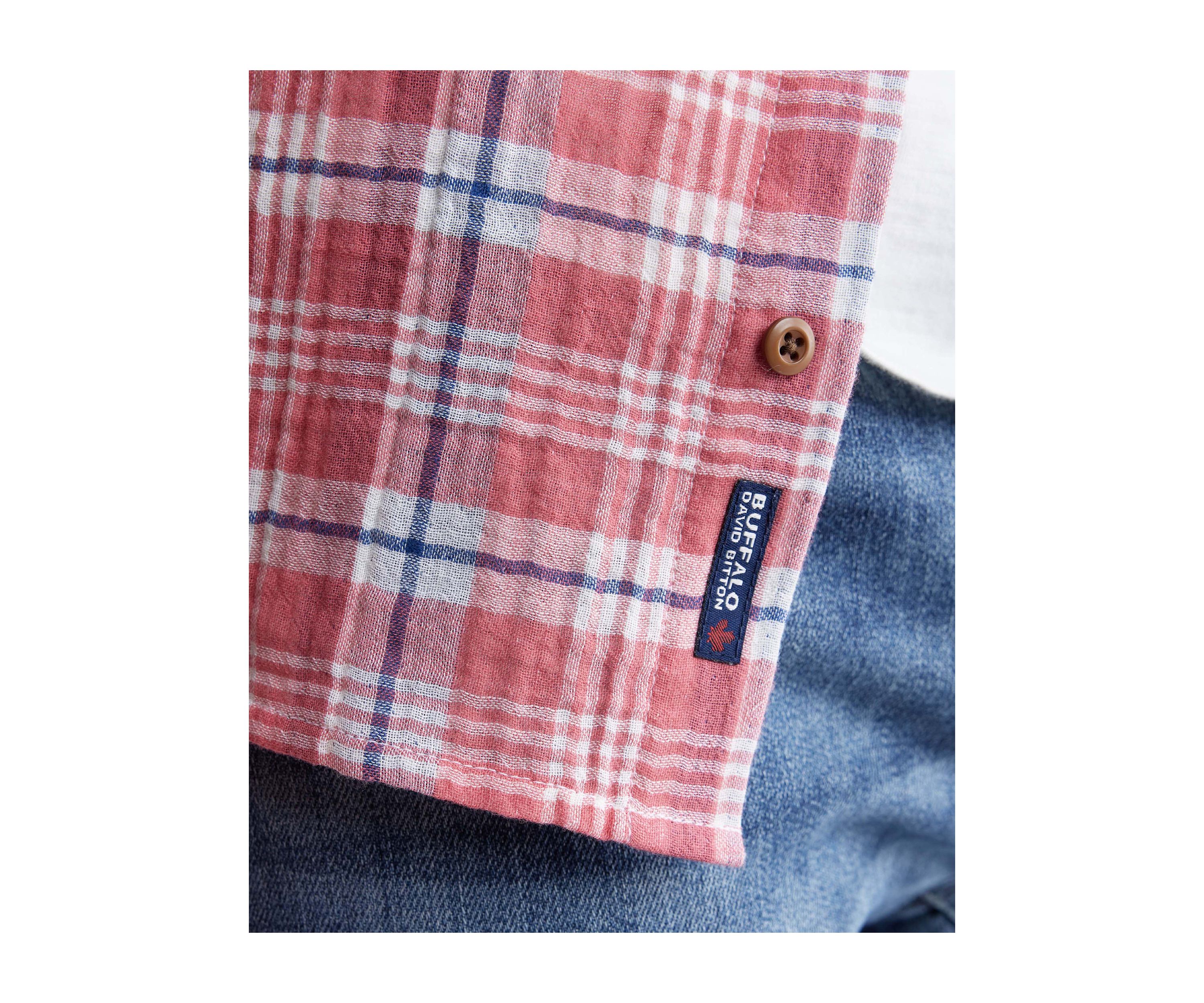 Mens Sirilo Plaid Short Sleeve Shirt