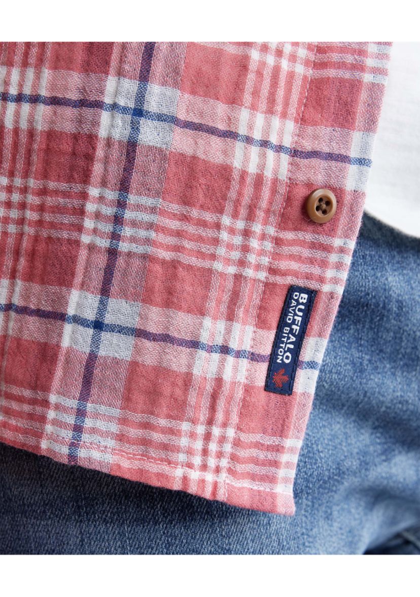 Mens Sirilo Plaid Short Sleeve Shirt