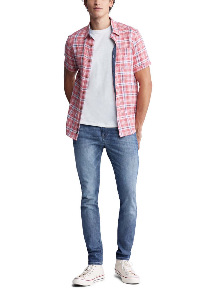 Mens Sirilo Plaid Short Sleeve Shirt