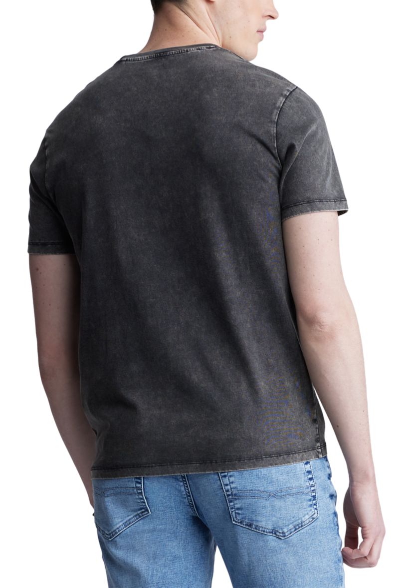 Short Sleeve graphic Mens T-Shirt, Black Vintage - BM24353