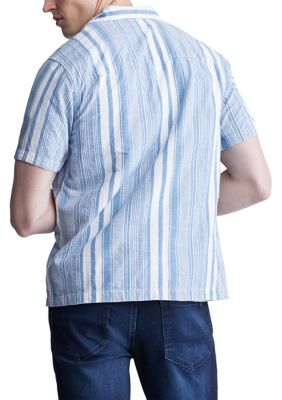 Men's Short Sleeve Striped Shirt