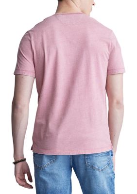 Men's Short Sleeve Henley, Beige