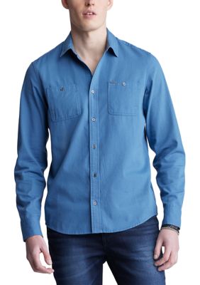 Men's Long Sleeve Woven Shirt