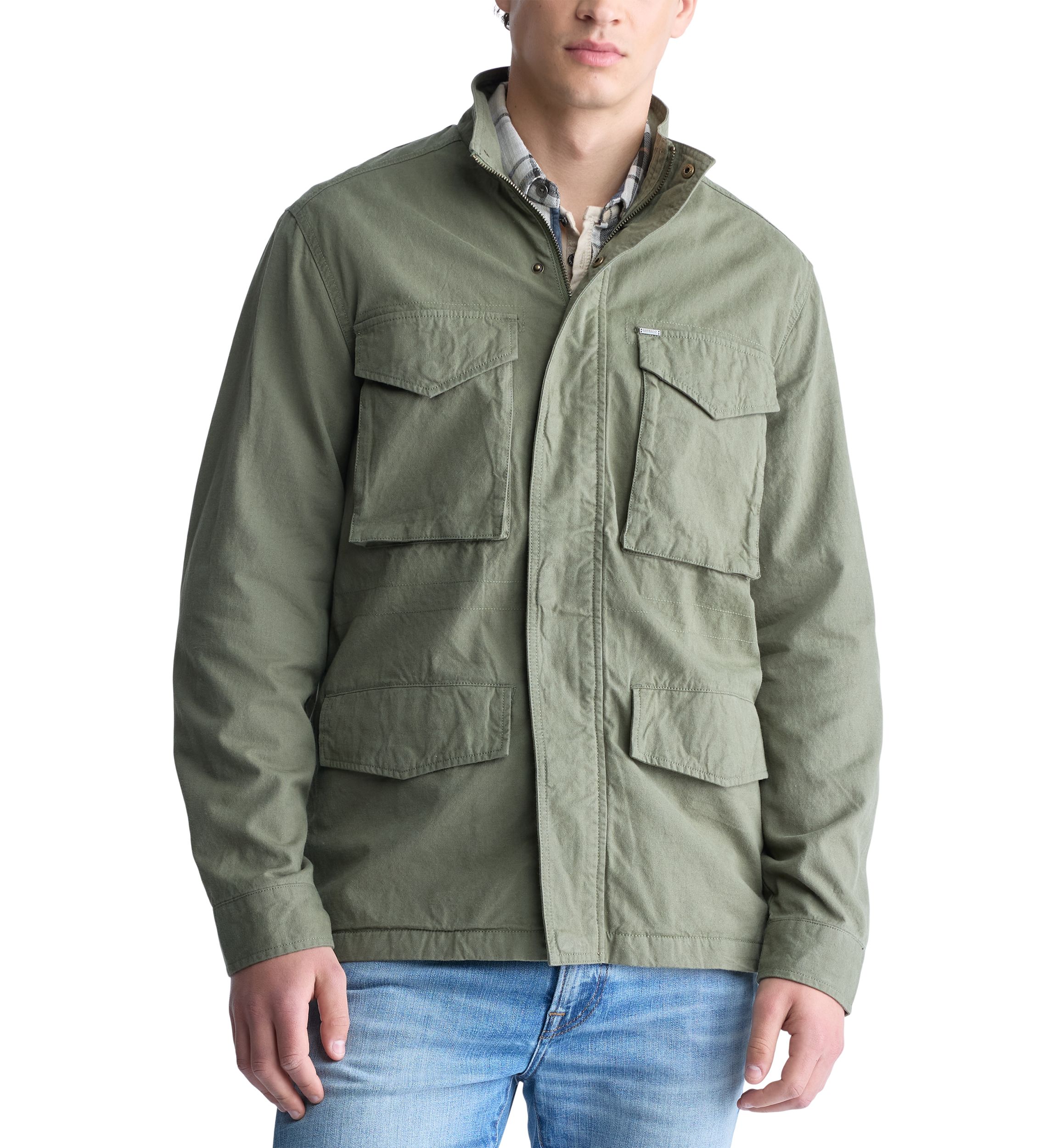 Jafom Mens Utility Jacket with Pockets 