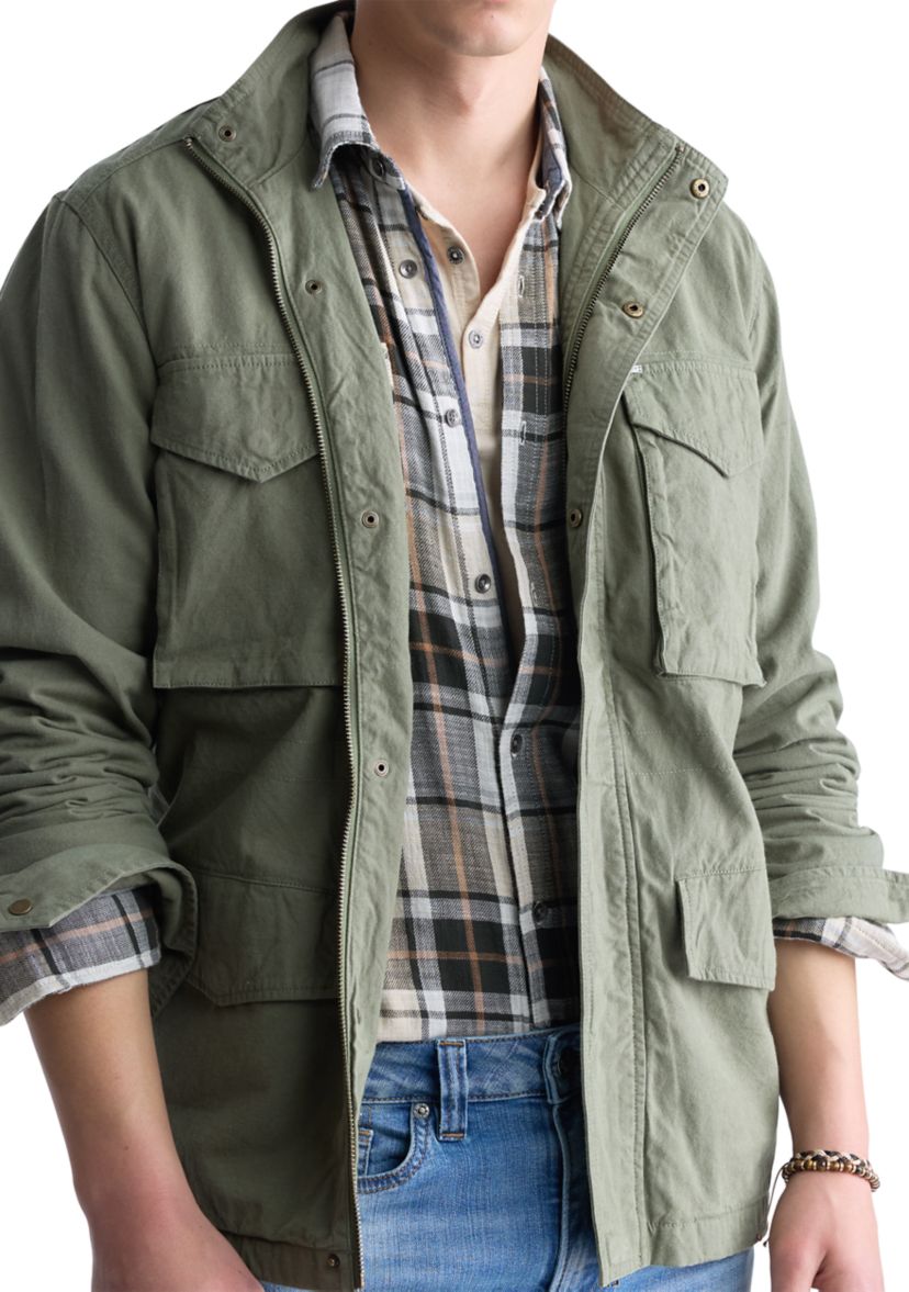 Jafom Mens Utility Jacket with Pockets 