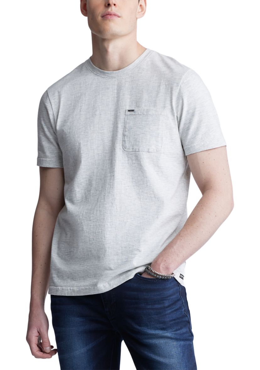 Mens Solid Pocket T-Shirt, Mirage