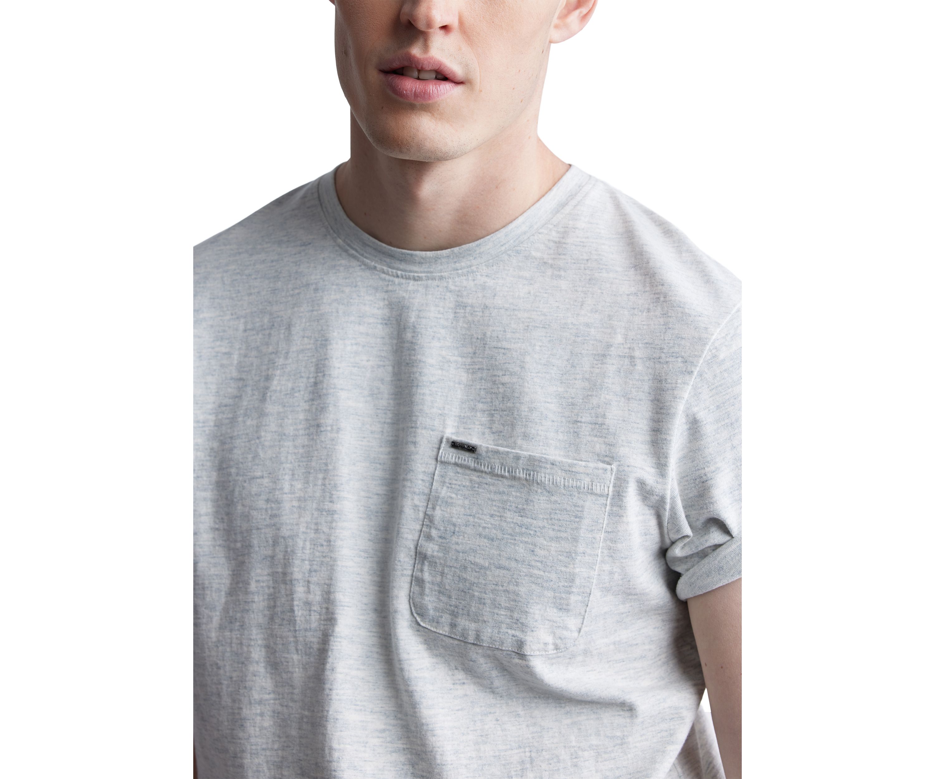 Mens Solid Pocket T-Shirt, Mirage