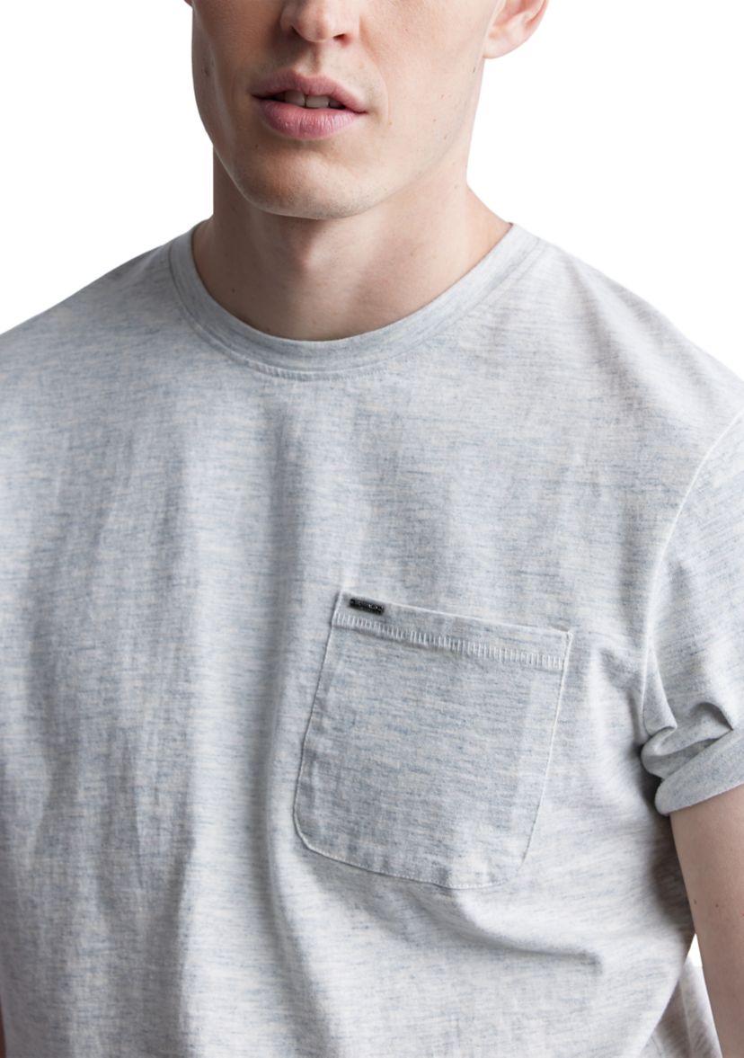 Mens Solid Pocket T-Shirt, Mirage