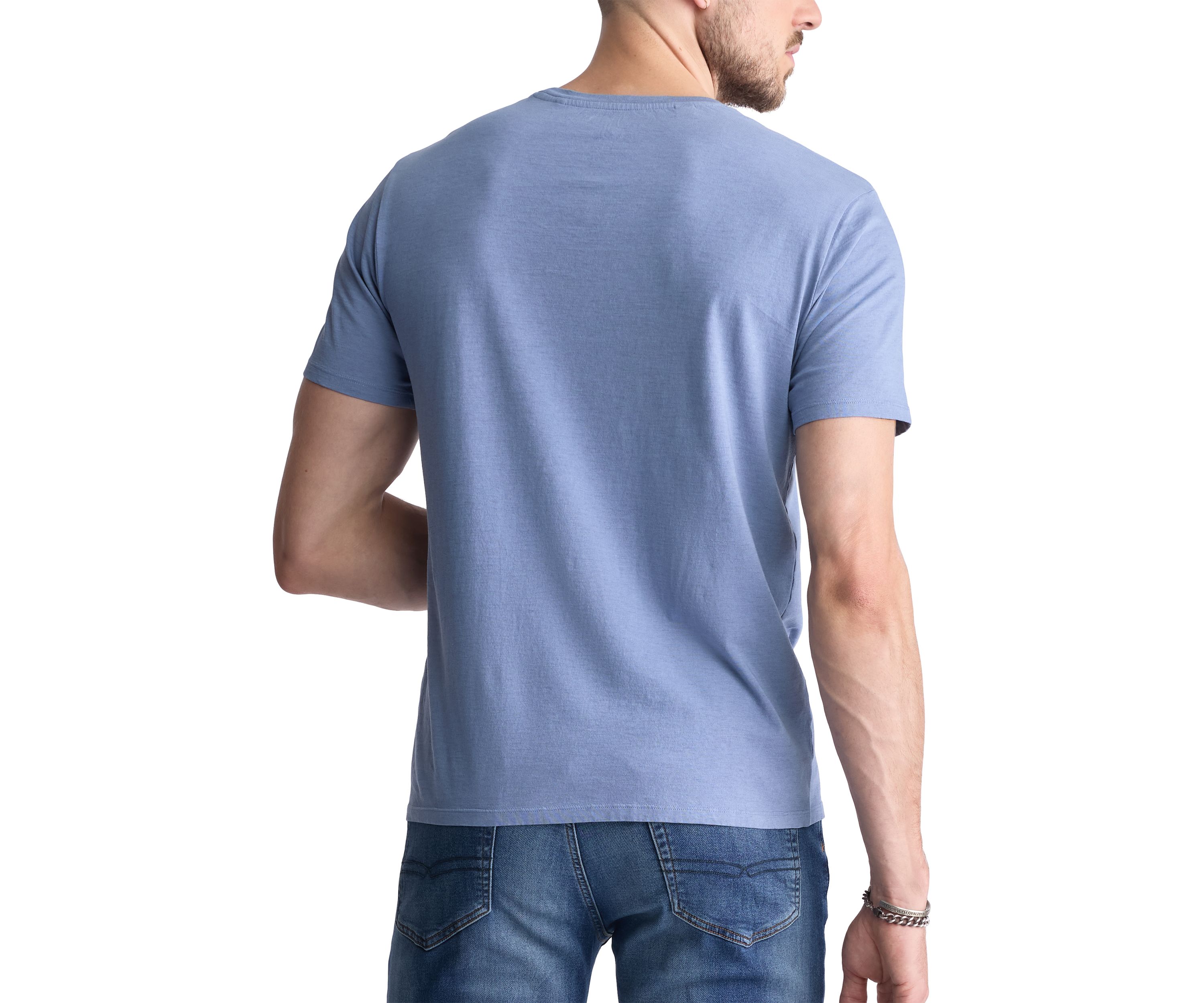 Mens Tice Short-Sleeved Graphic T-Shirt, Coronet Blue