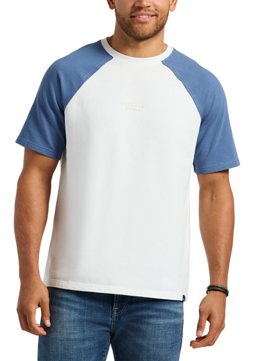 Mens Killabee Raglan French Terry T-Shirt with Contrast Sleeves