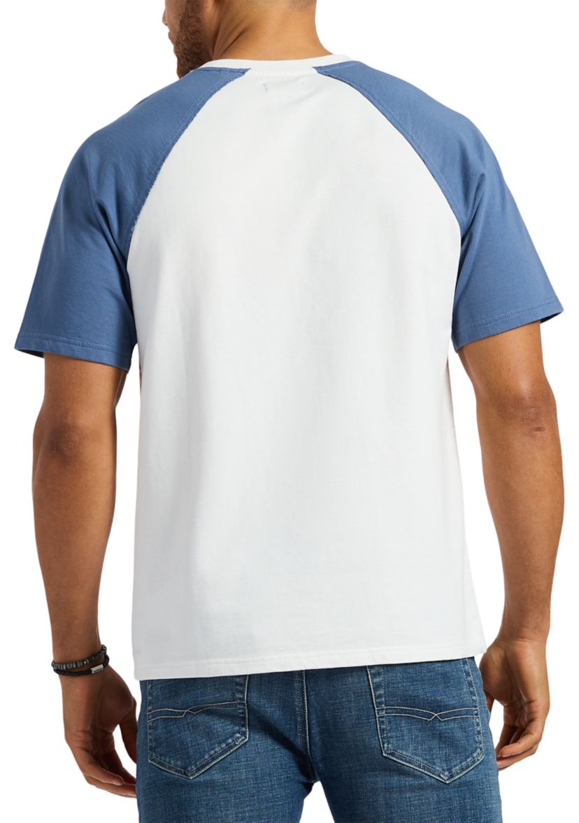 Mens Killabee Raglan French Terry T-Shirt with Contrast Sleeves