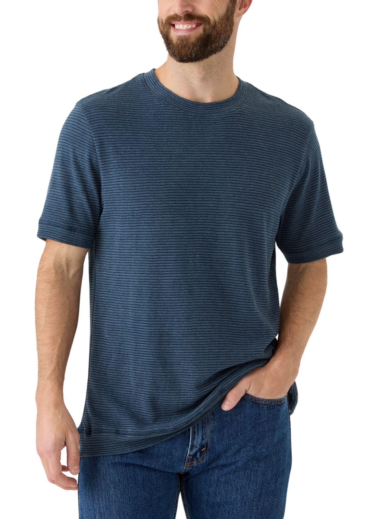 Mens Short Sleeve Striped T-Shirt 