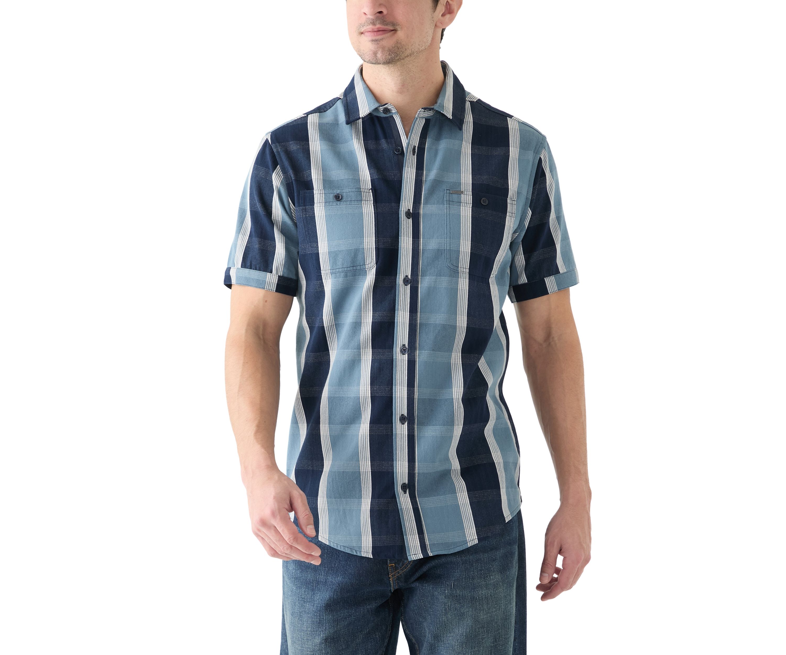 Mens Plaid Button Up Shirt