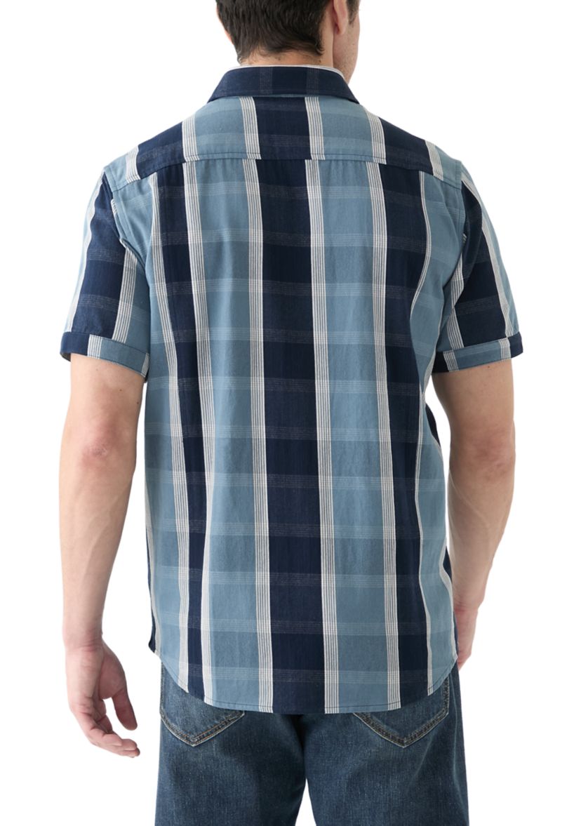 Mens Plaid Button Up Shirt