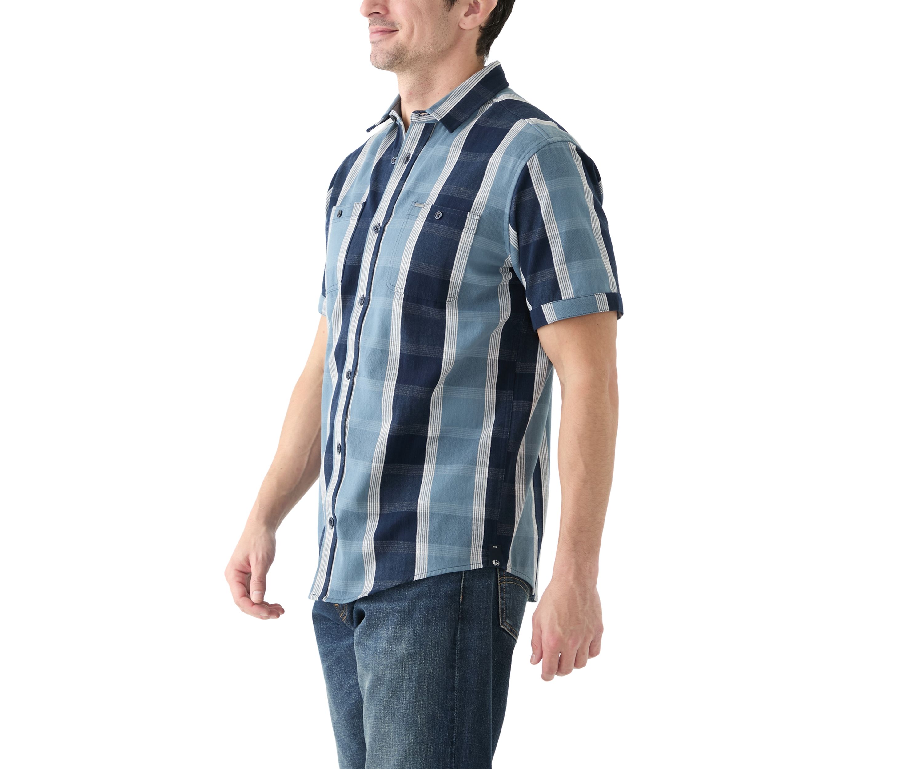 Mens Plaid Button Up Shirt