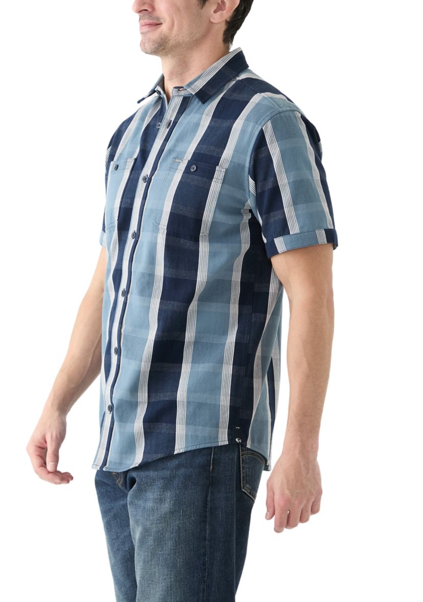 Mens Plaid Button Up Shirt