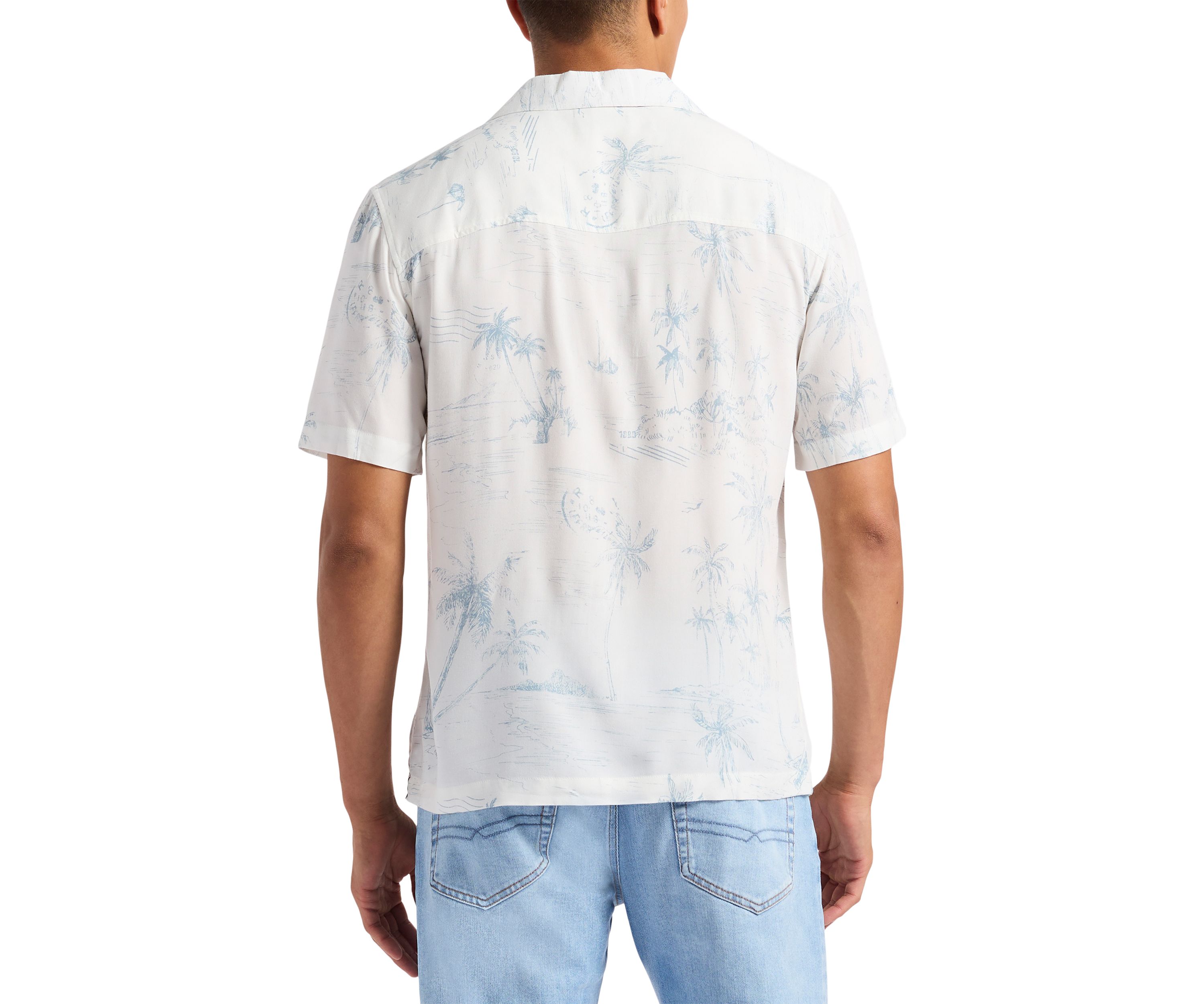 Mens Sandro Short-Sleeve Button Up