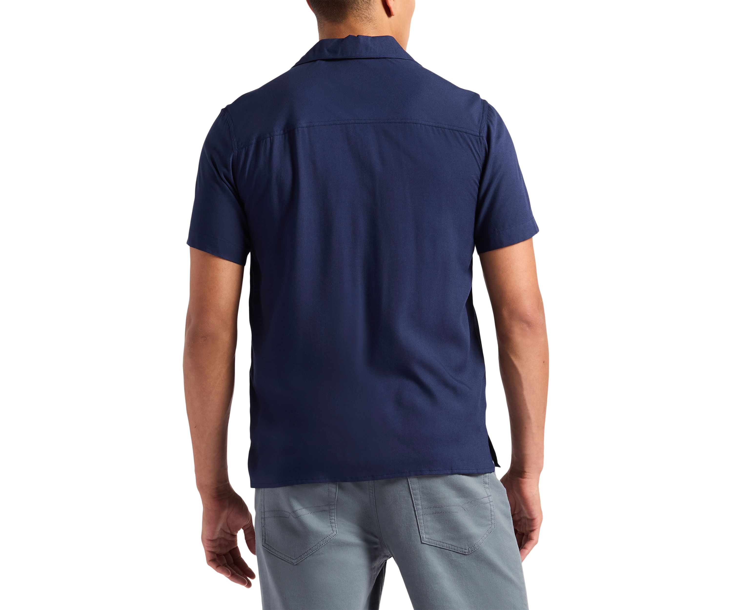 Mens Sirilo Fitted Short Sleeve Button-Up Shirt