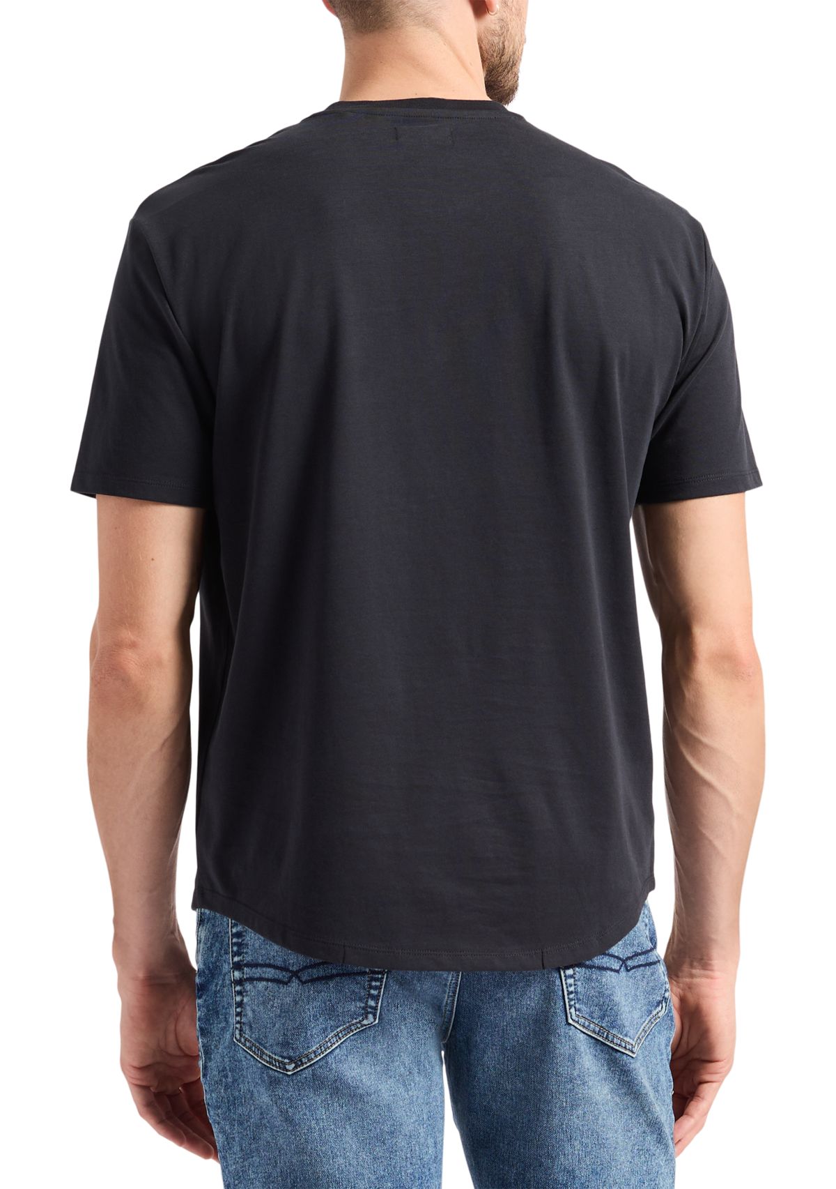 Mens Short Sleeve Henley T-Shirt, Fern