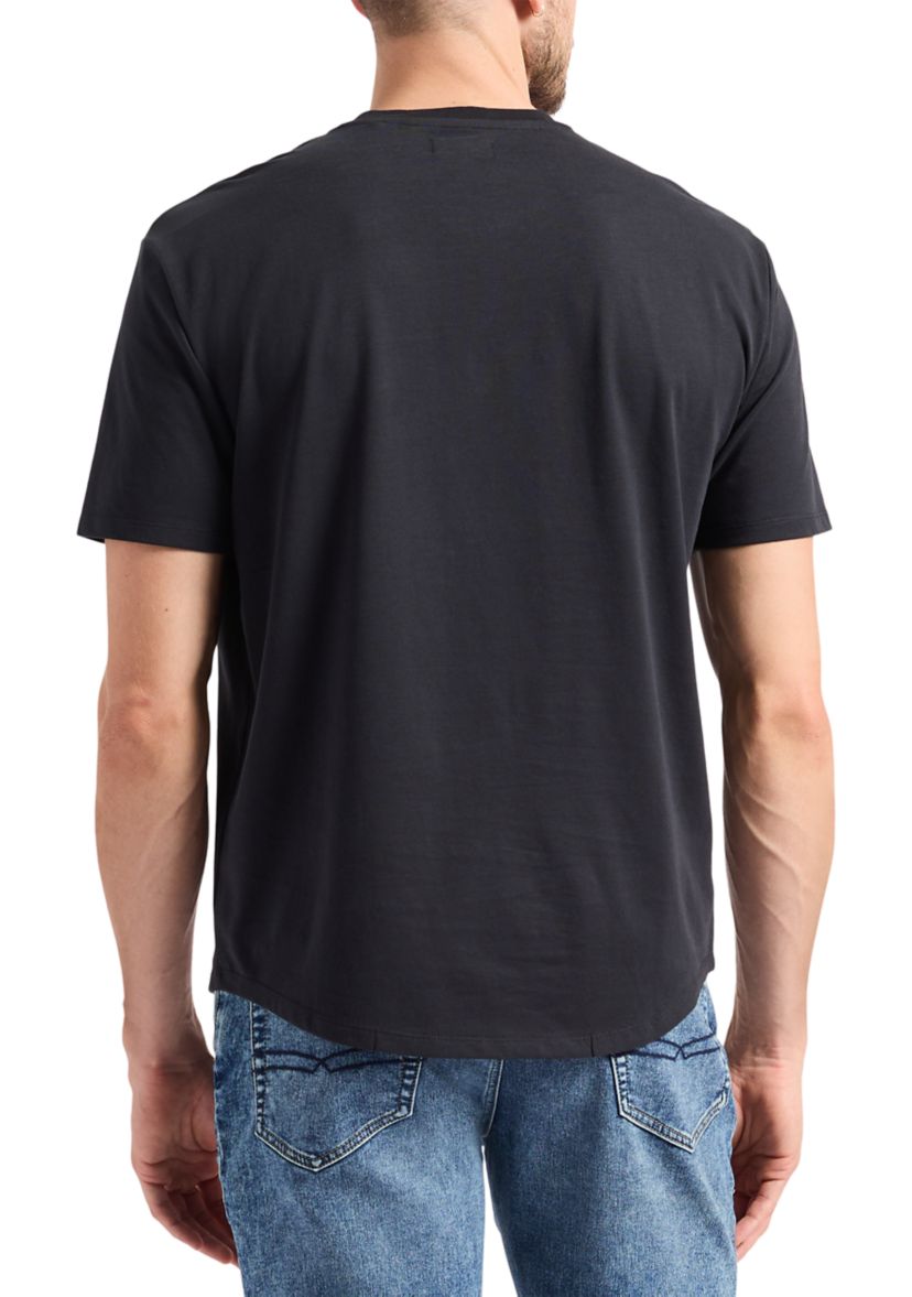 Mens Short Sleeve Henley T-Shirt, Fern