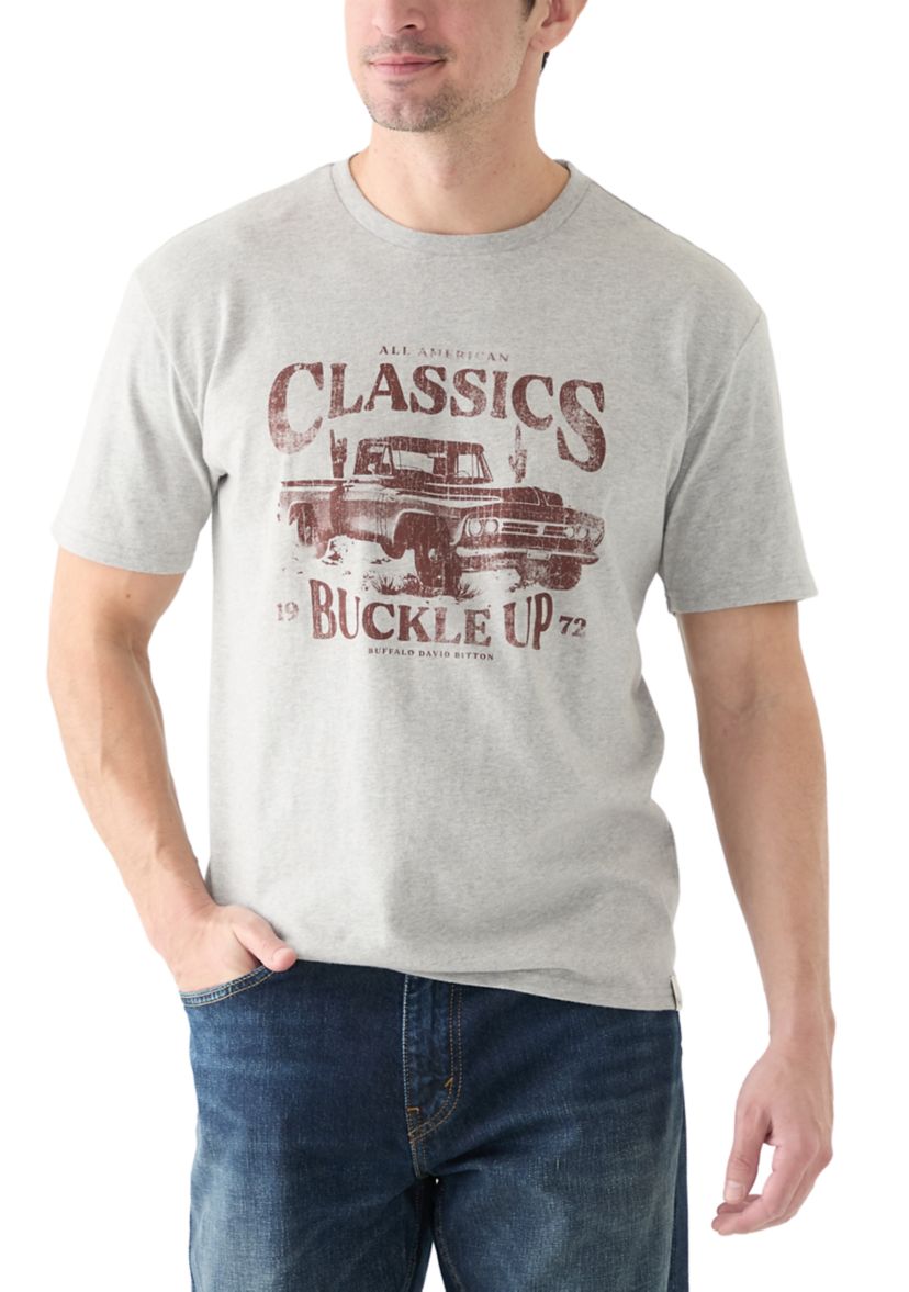 Mens Short Sleeve Cotton Classics Graphic T-Shirt 