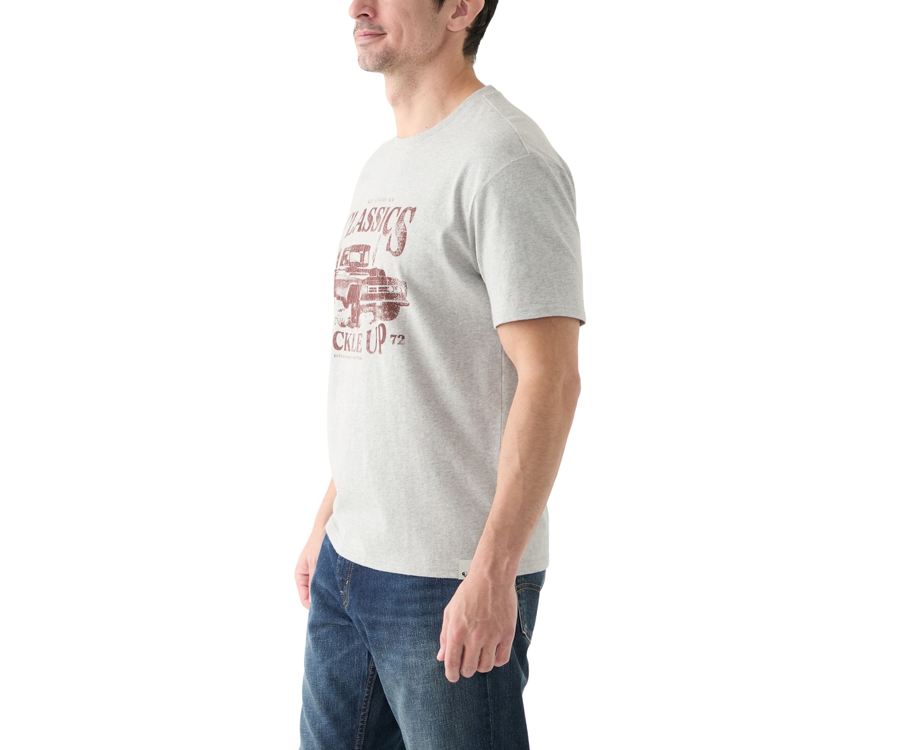 Mens Short Sleeve Cotton Classics Graphic T-Shirt 