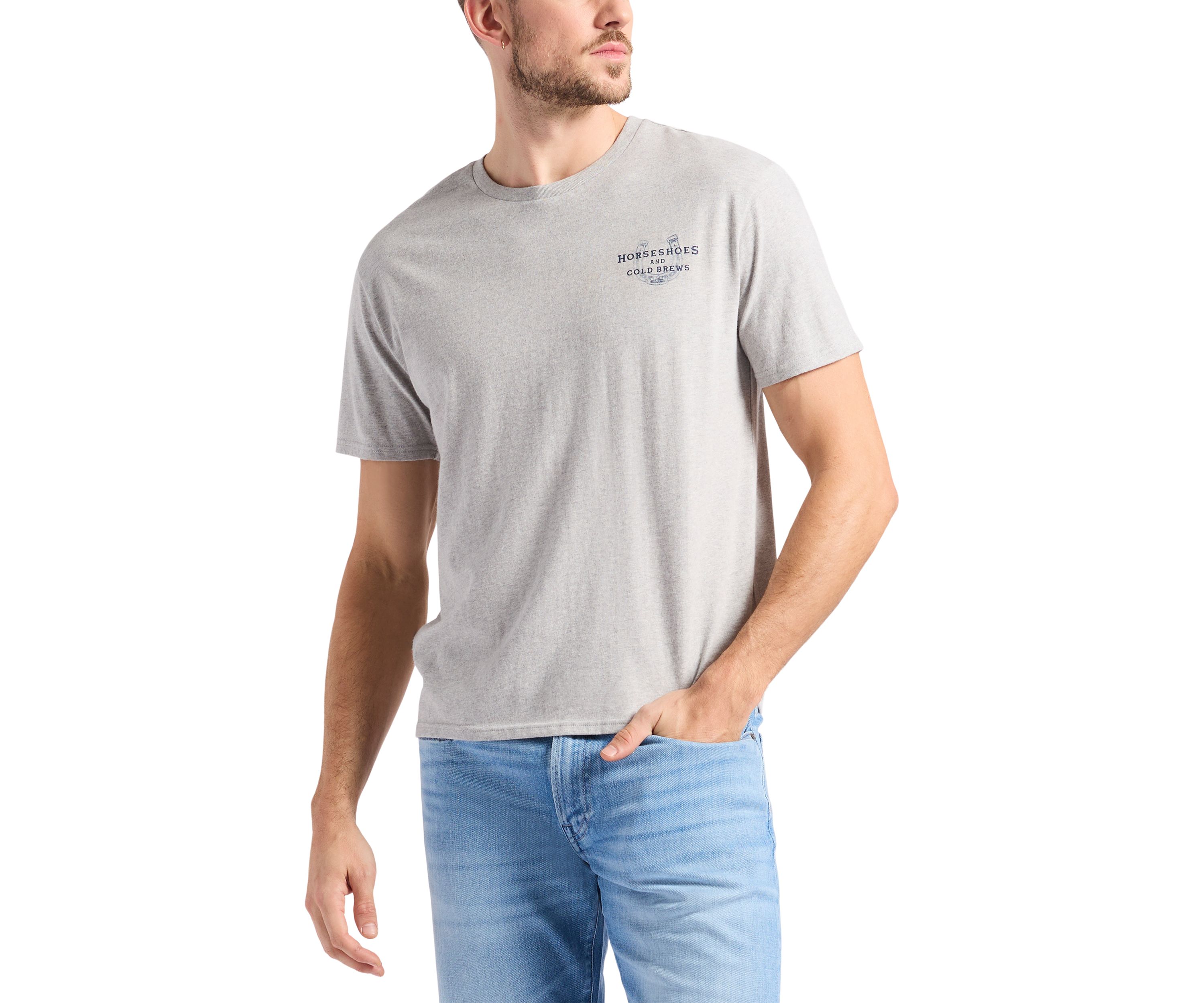Mens Tastrup Graphic T-Shirt with Horseshoes Print