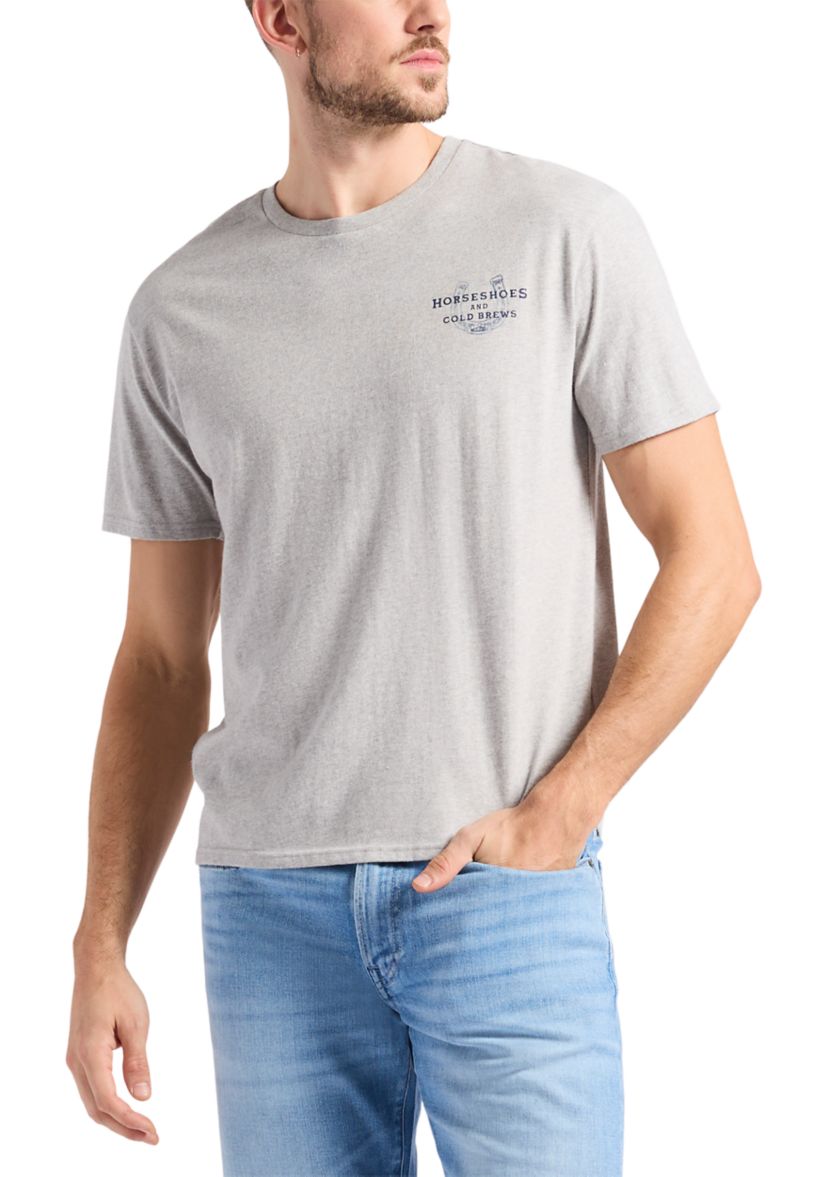 Mens Tastrup Graphic T-Shirt with Horseshoes Print