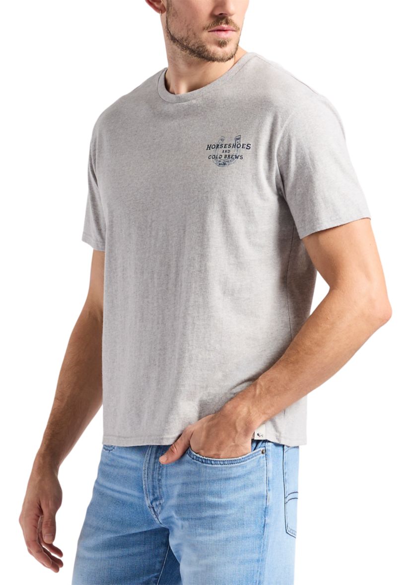 Mens Tastrup Graphic T-Shirt with Horseshoes Print
