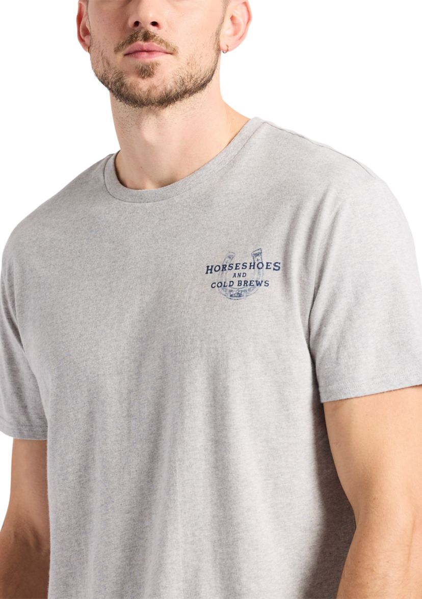 Mens Tastrup Graphic T-Shirt with Horseshoes Print