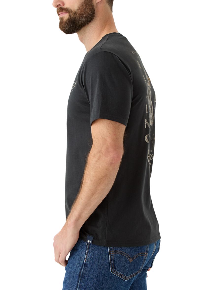 Mens Short Sleeve Two Wheels Graphic T-Shirt 