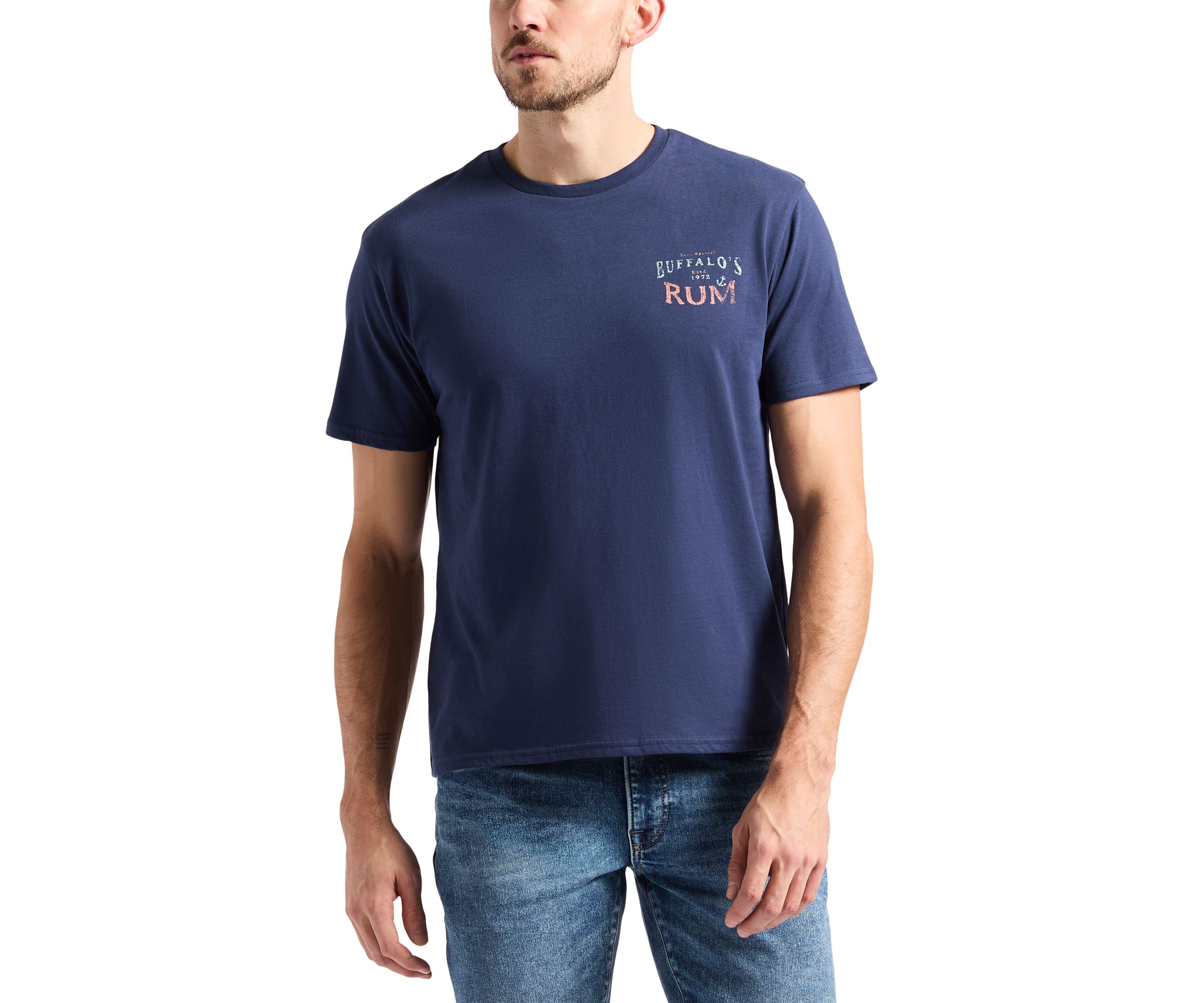 Mens Taneer Graphic T-Shirt with Rum Print