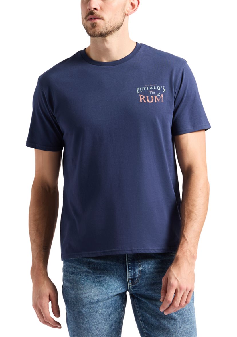 Mens Taneer Graphic T-Shirt with Rum Print