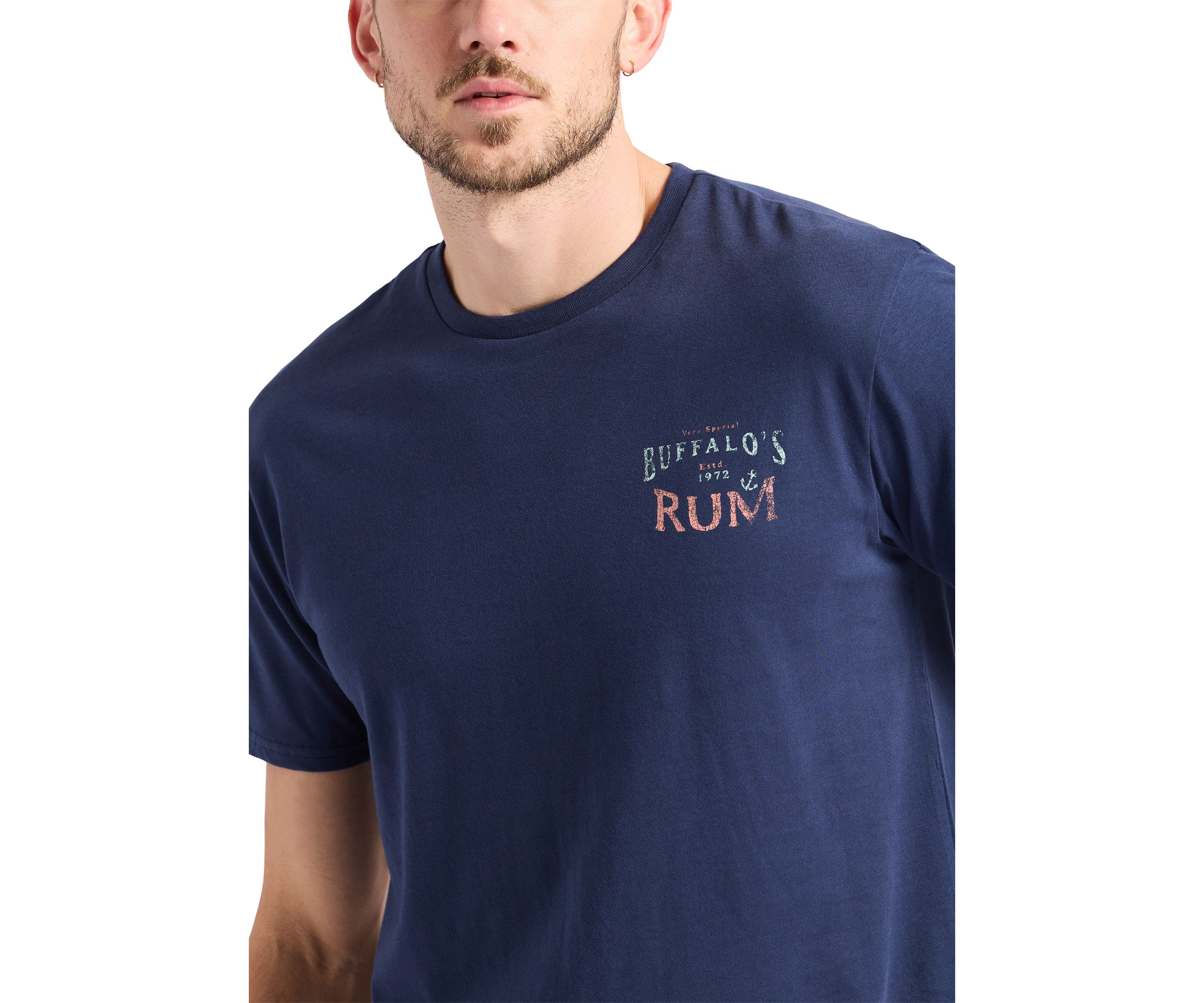 Mens Taneer Graphic T-Shirt with Rum Print
